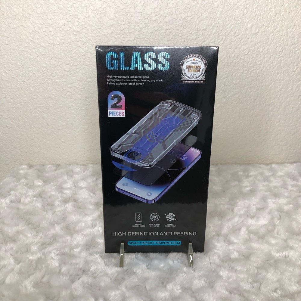 Glass High Definition Anti Peeping Protector for 15 pro Phone